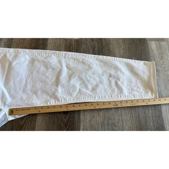 MOTHER Women's The Ditcher Crop Totally Innocent White Jeans Size 32 NWOT $189 - Picture 10 of 14